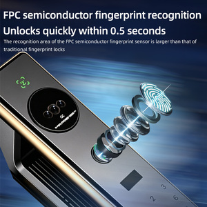 Serrure de porte intelligente à reconnaissance faciale YAGU avec caméra, serrure numérique sans clé, serrure numérique avec caméra, la meilleure valeur pour l'argent - Product Image 2
