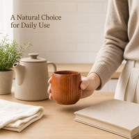 Tasse à café en bois massif, tasse à thé en bois sans anse, gobelet rond à grain naturel, tasse Zen pour le thé, le café, le whisky