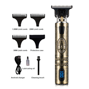 Tondeuse à cheveux électrique rechargeable rétro haut de gamme, haute puissance, pour usage domestique, pour têtes chauves, coiffure et détails de précision - Product Image 1
