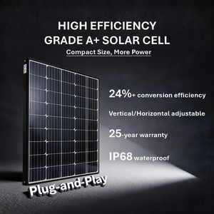 25WブラシレスDC IP68モーター搭載ソーラー屋根裏換気扇 ソーラーハイブリッドDCACボールベアリング屋根換気扇 軸流排気ファン - Product Image 6