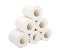 Vente de gros Papier hygiénique en pulpe de bambou vierge gaufré Rouleaux souples 1/2/3/4 plis personnalisables
