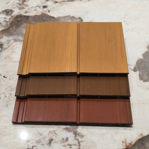 Umwelt freundliche wasserdichte Abstellgleis ASA-plattierte Holz farbe PVC-Vinyl platte Außen anwendung Langlebige und stilvolle Wand verkleidung - Product Image 4