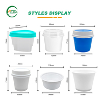 Gobelets jetables en PP de forme standard de 3, 4 et 6 oz pour aliments froids, compatibles avec la plupart des cuillères et de la vaisselle, pour les fournitures de fête et d'événements