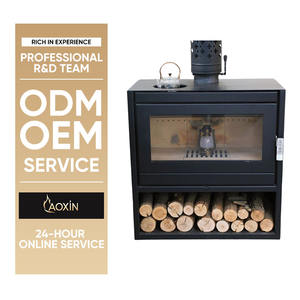 <span class=keywords><strong>Cheminée</strong></span> à bois autoportante en acier au design moderne avec four à haute efficacité pour les hôtels et les villas - Product Image 1