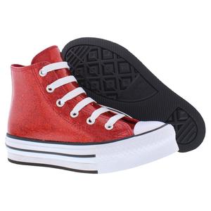 Converse Chuck Taylor All Star Eva Lift High Top Sneakers Wine Red White Chaussures pour filles - Product Image 4