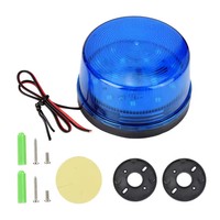Luz Estroboscópica LED de 12V para Alarma de Seguridad, Sirena de Advertencia con Luz Intermitente Azul y Roja