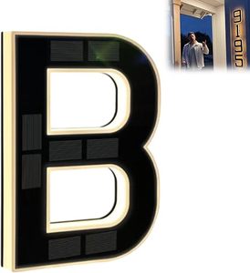 Lampes solaires LED étanches, numéros de maison LED - Design moderne noir pour une utilisation en extérieur, pour jardin, cour, rue, décoration de la maison - Product Image 2