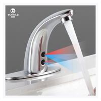 Robinet à détection automatique infrarouge pour eau froide et chaude, nouveau robinet de lavabo avec cartouche céramique pour chambre à coucher
