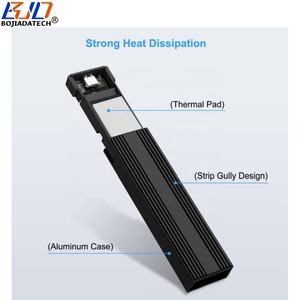 Разъем USB 3,2 Type-C с 10 Гбит/с к M.2 NGFF ключ-M ключ B + M 2280 M2 SATA NVME SSD корпус RTL9210B с кабелем для передачи данных - Product Image 3