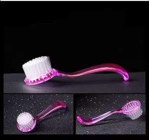 Brosse de nettoyage des ongles à tête ronde et manche long avec couvercle, nettoyeur de surface pour la poussière de vernis à ongles, pour manucure et pédicure - Product Image 3