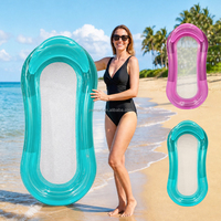 Hamac gonflable en PVC pour piscine, flotteur souple et respirant en maille, chaise flottante pour l'été