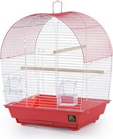 Cage à oiseaux Prevue Pet Products South Beach Dome Top Coral (SP50100) - Métal et plastique, multi-niveaux, petite race, 4 lb, utilisation en intérieur