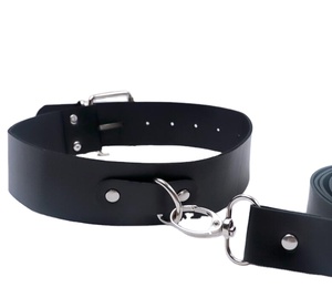 Collar BDSM con Correa y Anillo de Cuero PU, Juguetes de Bondage para Juegos de Rol, Posturas Eróticas, Juguetes Sexuales para Parejas - Product Image 1