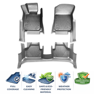 Tapis de sol de voiture en TPE sur mesure pour Toyota Frontlander HYBRID 2020+ |   Tapis de sol imperméables toutes saisons, ensemble complet, fabrication OEM - Product Image 4