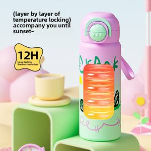 Nuevo Termo <span class=keywords><strong>de</strong></span> Alta Gama con Aislamiento al Vacío, Diseño <span class=keywords><strong>de</strong></span> <span class=keywords><strong>Dibujos</strong></span> <span class=keywords><strong>Animados</strong></span>, Acero Inoxidable 316, para Estudiantes y Niños Escolares - Product Image 4