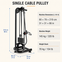 Appareil d'entraînement fonctionnel à poulie simple réglable pour salle de sport commerciale, équipement de musculation en gros