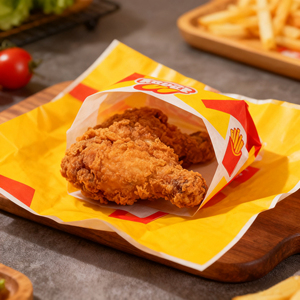 Toptan Özelleştirilmiş Baskılı Logolu Gıda Sınıfı Yağ Geçirmez Sandviç Paketleme Kağıdı (Yiyecekler, Burger, Kızarmış Tavuk, Patates Kızartması için) - Product Image 2