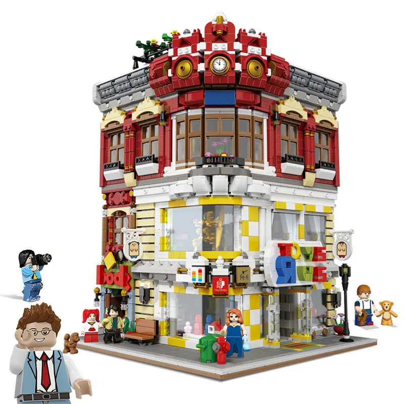 XINBAO 01006 ब्लॉक 5491 Pcs रचनात्मक MOC शहर श्रृंखला खिलौने और किताबों की दुकान सेट बिल्डिंग ब्लॉक्स ईंटें खिलौना मॉडल उपहार