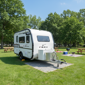 Caravane mobile compacte à prix abordable pour voyages et expéditions, avec salle de bain intégrée - Product Image 1