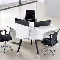Bureau d'ordinateur de bureau en bois extensible moderne pour 4 personnes, poste de travail de haute qualité