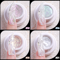 HONEY GIRL Aurora Gel Solide pour Ongles Antiadhésif Extension de Main Gel Sculpté Stéréoscopique 3D pour la Peinture et la Sculpture des Ongles