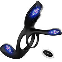 Vibrateur de massage de la prostate pour homme à charge magnétique USB, en silicone, étanche, stimulateur de prostate
