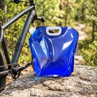 Conteneur d'eau pliable de 5 L de qualité alimentaire certifié FDA, en stock, sans MOQ, avec bec verseur