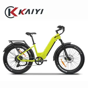 Kaiyi Krachtige Achternaafmotoren Dubbele Beschikbare Elektrische Fiets Bafang 1000W 26 4.0 Dikke Band Ebike Sneeuw Elektrische Mountainbike