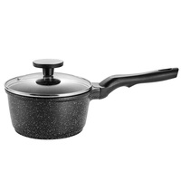 Casserole classique antiadhésive en aluminium moulé sous pression avec fond en acier inoxydable, compatible lave-vaisselle et facile à nettoyer
