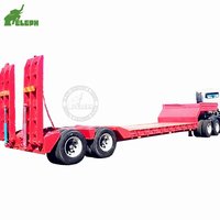 Lowboy — Semi-remorque de transport de voitures, 2 axes, ultra-remorque couchée, 20 tonnes, de haute qualité, pour dubaï