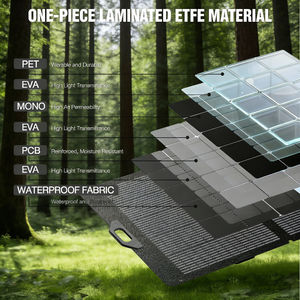 Panel Solar Portátil Plegable Alecter Solar de 400W, Color Negro, Cargador de Alta Eficiencia, Generador de Energía para Exteriores y Vans, al Mejor Precio - Product Image 5