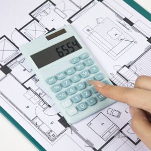 8 chữ số cao su nút máy tính di động pin và năng lượng mặt trời cung cấp điện kép điện tử máy tính bỏ túi máy tính - Product Image 3