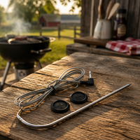 Sonde de température pour viande et barbecue PT1000 avec clip de sonde à 3 trous