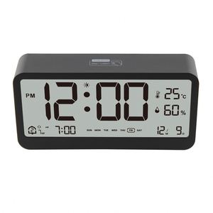 Digital Alarm <b>Clock</b> Temperature and Date Week Display Night Mode Table <b>Clock</b> Voice Control 12/24H Electronic <b>LED</b> Alarm <b>Clocks</b> - Product Image 3