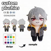 Fabricant de jouets en peluche personnalisés en tissu de coton, pour la création de mascottes de marque de garçons en pull de dessin animé, super douces et câlines à câliner