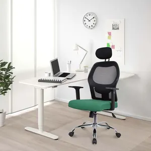 Sedia da ufficio moderna di alta qualità all'ingrosso produttore sedia da ufficio ergonomica girevole nera con schienale alto in rete