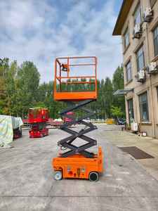 Plataforma Elevadora de Tijera Eléctrica de Nueva Energía, Modelo de Perfil Estrecho, de Alta Calidad, con Ruedas y Altura de Elevación de 6 m. - Product Image 5