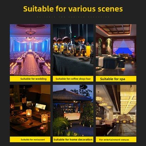Bougie Pilier Électronique LED <span class=keywords><strong>Sans</strong></span> <span class=keywords><strong>Flamme</strong></span> Personnalisée avec Télécommande pour Usage Domestique Noël Ramadan Accès Transfrontalier - Product Image 4