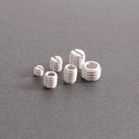 Vis sans tête à six pans creux en alliage d'aluminium 6061, sur mesure, OEM/ODM, avec clé Allen et pointe plate