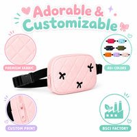 Sac banane matelassé personnalisé avec logo pour cadeaux d'entreprise, promotionnel, en matériaux recyclés, sac de ceinture pour festivals, salons professionnels, vente en gros, OEM