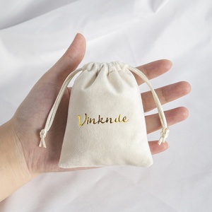 12x16 cm Ivory Velvet <b>Drawstring</b> <b>Bags</b> Well-stitched Jewellery Pouches for Wedding Favor Party Gift Packaging <b>Makeup</b> <b>Bag</b> - Product Image 2