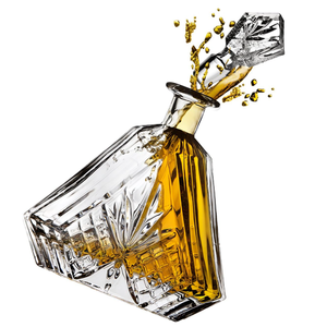 Carafe à <span class=keywords><strong>whisky</strong></span> pour spiritueux, <span class=keywords><strong>scotch</strong></span>, bourbon ou vin, Irish Cut Triangular - 750 ml - Product Image 4