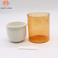 Pot de fleurs en céramique, arrosage automatique, rose, intérieur, verre et blanc, jardinière hydroponique, en stock