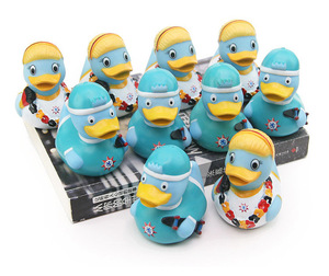 Christmas Gift Baby <b>Bath</b> Toys Yellow Plastic Squeeze Duck with Squeaky Feature for Kids in Pool - Product Image 5