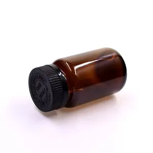 Commercio all'ingrosso 100ml ambra Capsule vaso di vetro medicina vasetti di Droga pillola contenitore di bottiglie di Vitamina Integratore Alimentare Per Bambini con coperchio a prova di bambino