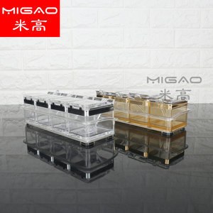 Migao Acrylic Seasoning <b>Boxes</b> L Stackable <b>With</b> <b>Lids</b> For Solid Seasonings - Product Image 4