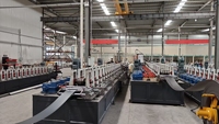 Ligne de production de machines de profilage automatique pour poutres de rayonnages, destinée aux systèmes de stockage métalliques d'entrepôt
