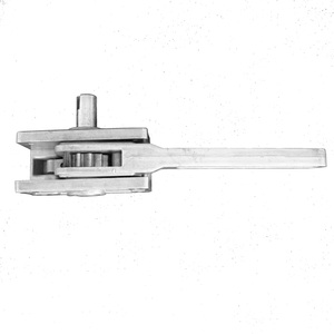 Pièces de remorque latérale : Poignée droite en aluminium à cliquet pour Tautliner - Product Image 3