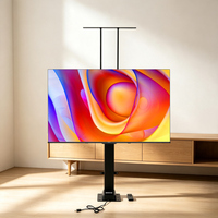 Venta Directa de Fábrica, Soporte de TV Eléctrico de Columna Única, Altura Ajustable de 900-2200 mm, con Control Remoto