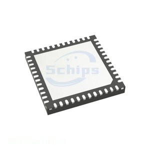 แผ่นสัมผัส48 UFQFN ชิ้นส่วนอิเล็กทรอนิกส์แบบฝัง STM32G431CBU3ในสต็อก - Product Image 1